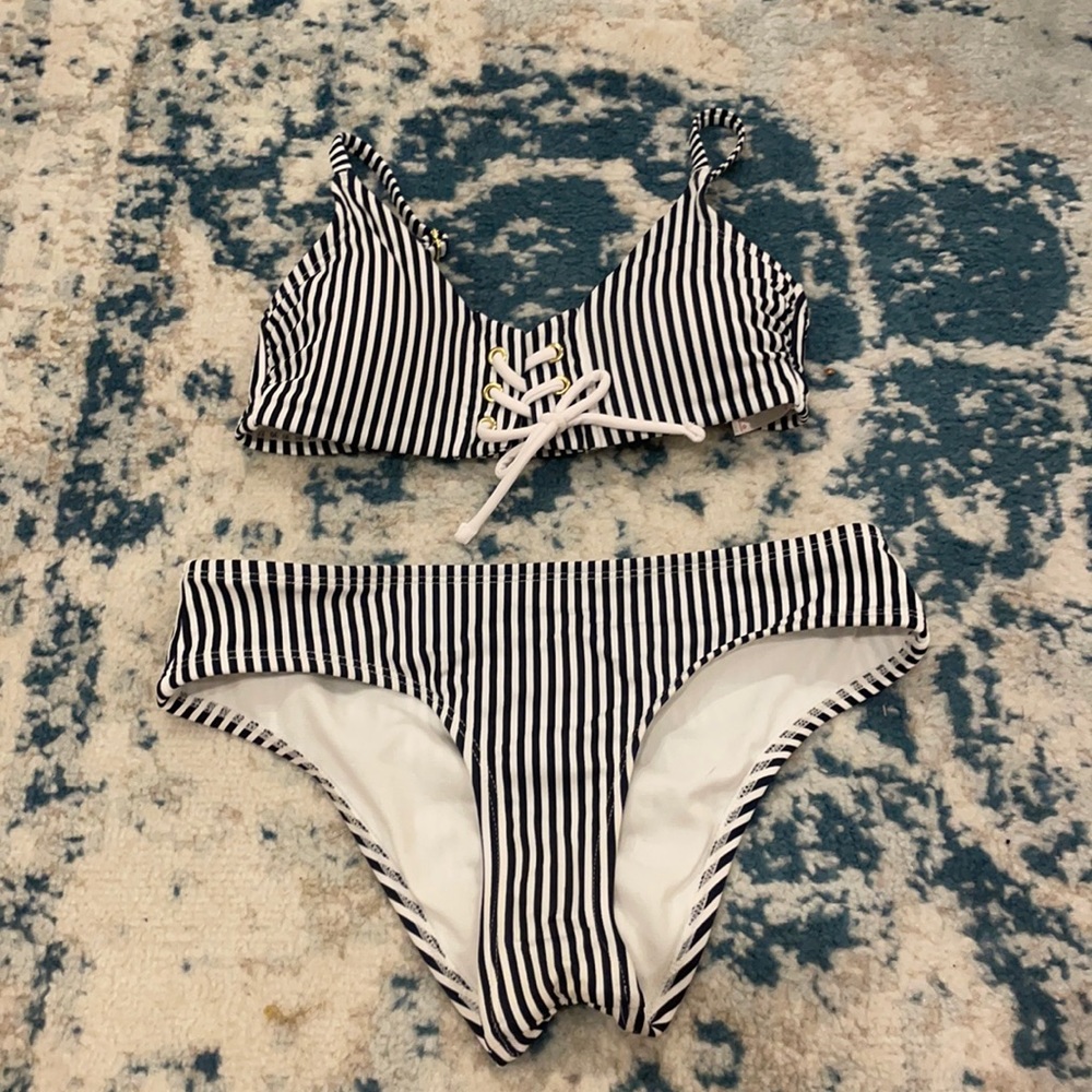 Striped bikini